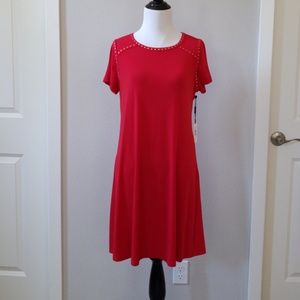 Calvin Klein Red A-line Dress
